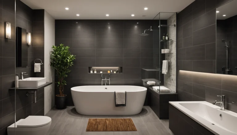 kleines bad mit dusche und wanne