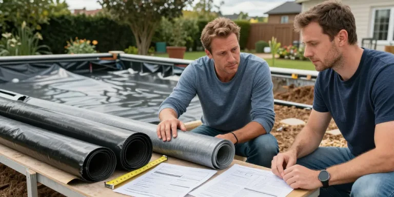 mit teichfolie pool bauen